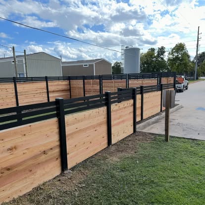 Wood and black horizontal